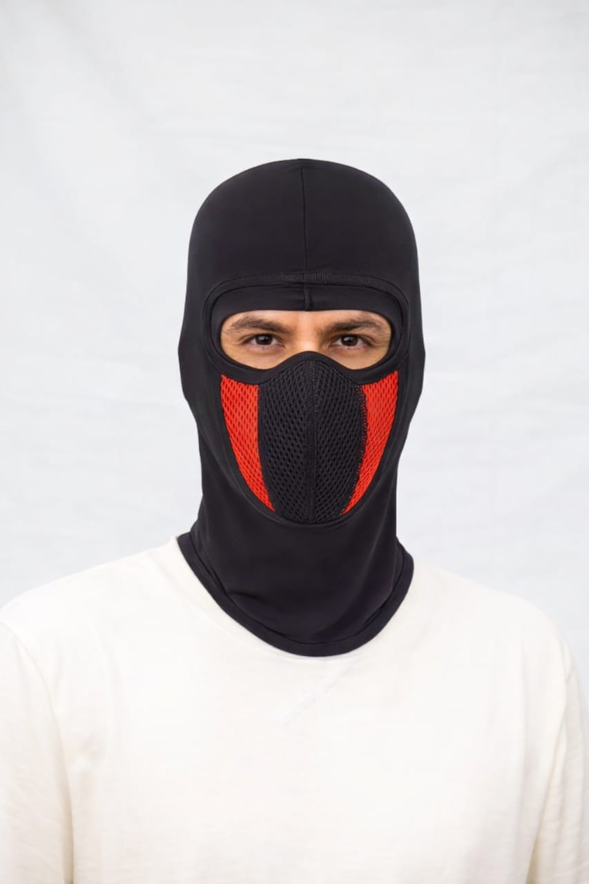 GORRO BALACLAVA HOMBRE COLOR ROJO